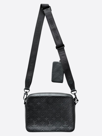 Louis Vuitton Black Shadow Monogram Duo Messenger