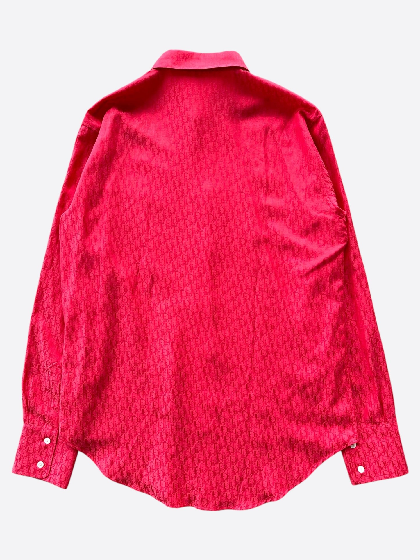 Dior ERL Red Oblique Bunny Button Up Shirt