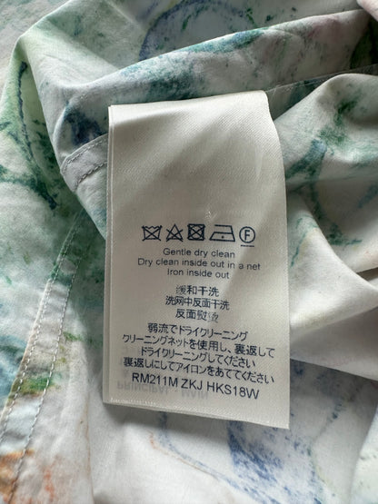 Louis Vuitton White Multicolor Pastel Monogram Button Up Shirt