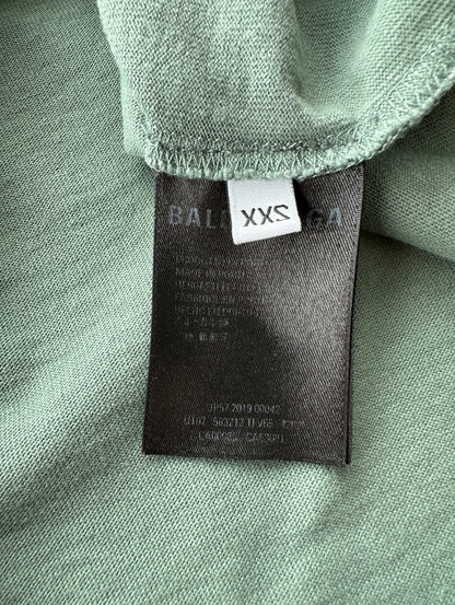 Balenciaga Green & Black Logo T-Shirt