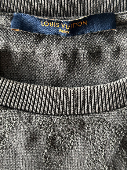 Louis Vuitton Grey Notre Dame Embroidered T-Shirt