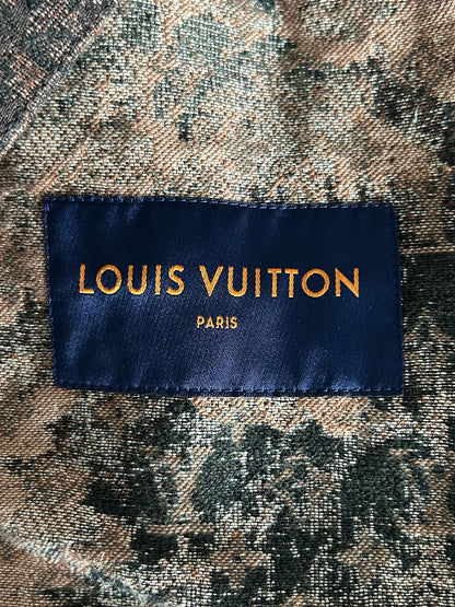 Louis Vuitton Brown Tapestry Monogram Shearling Jacket