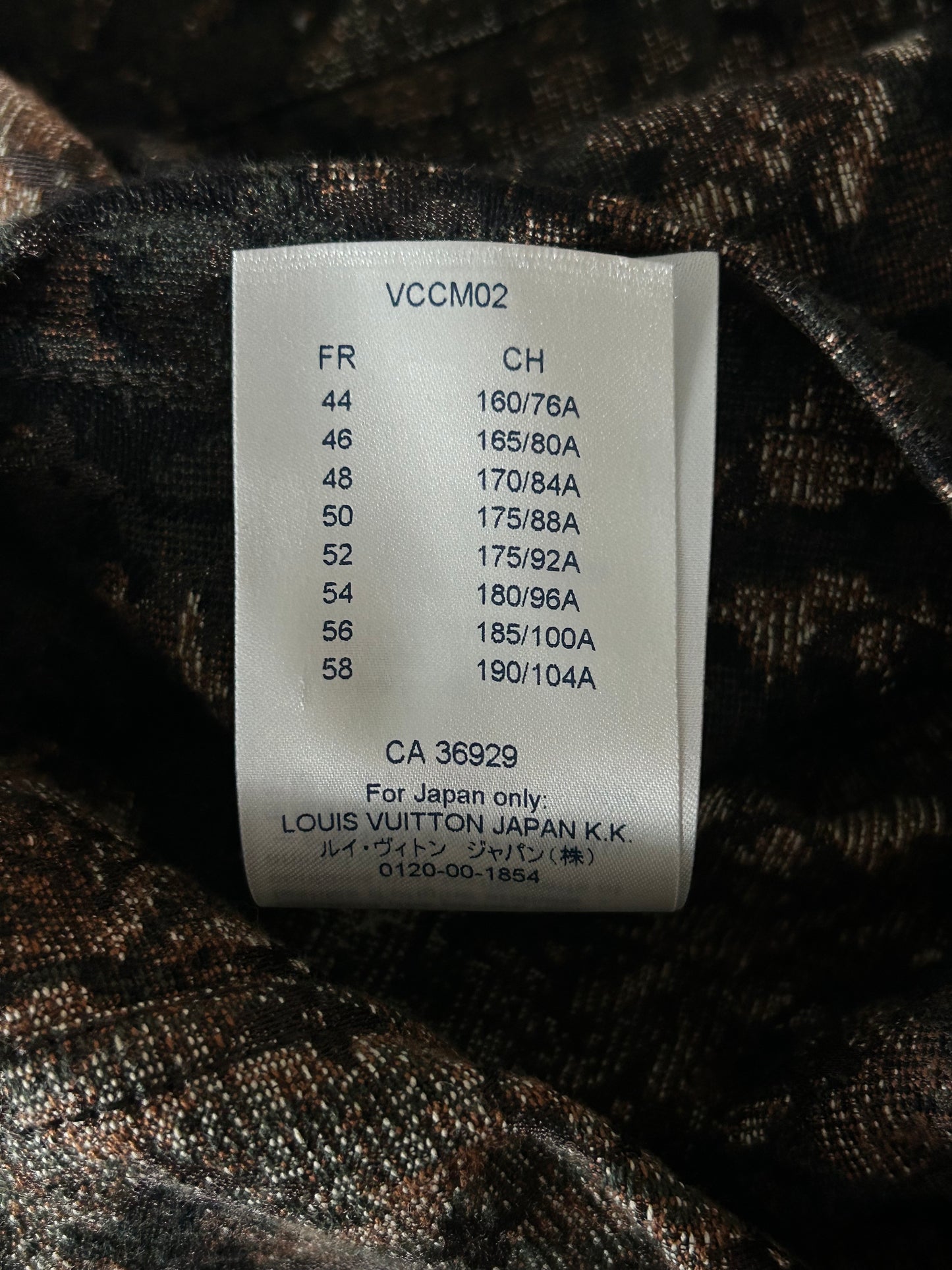 Louis Vuitton Brown Tapestry Monogram Shearling Jacket