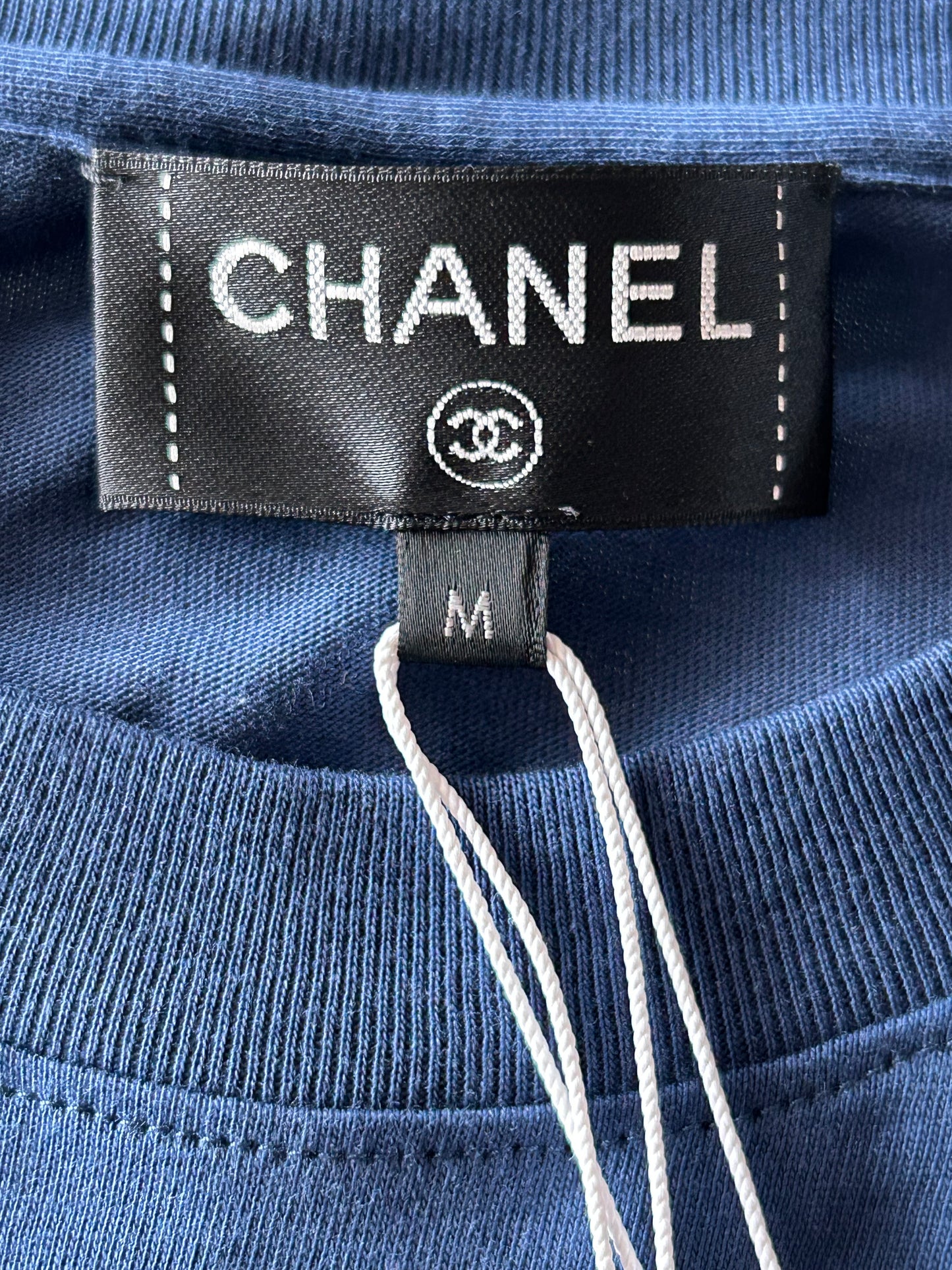 Chanel Pharrell Navy & Multicolor Wish List Graphic Longsleeve T-Shirt