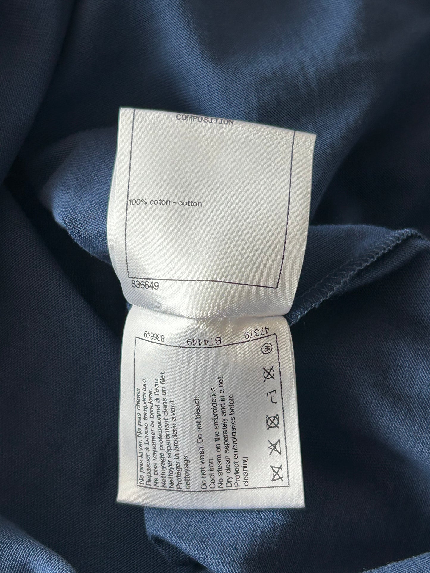 Chanel Pharrell Navy & Multicolor Wish List Graphic Longsleeve T-Shirt