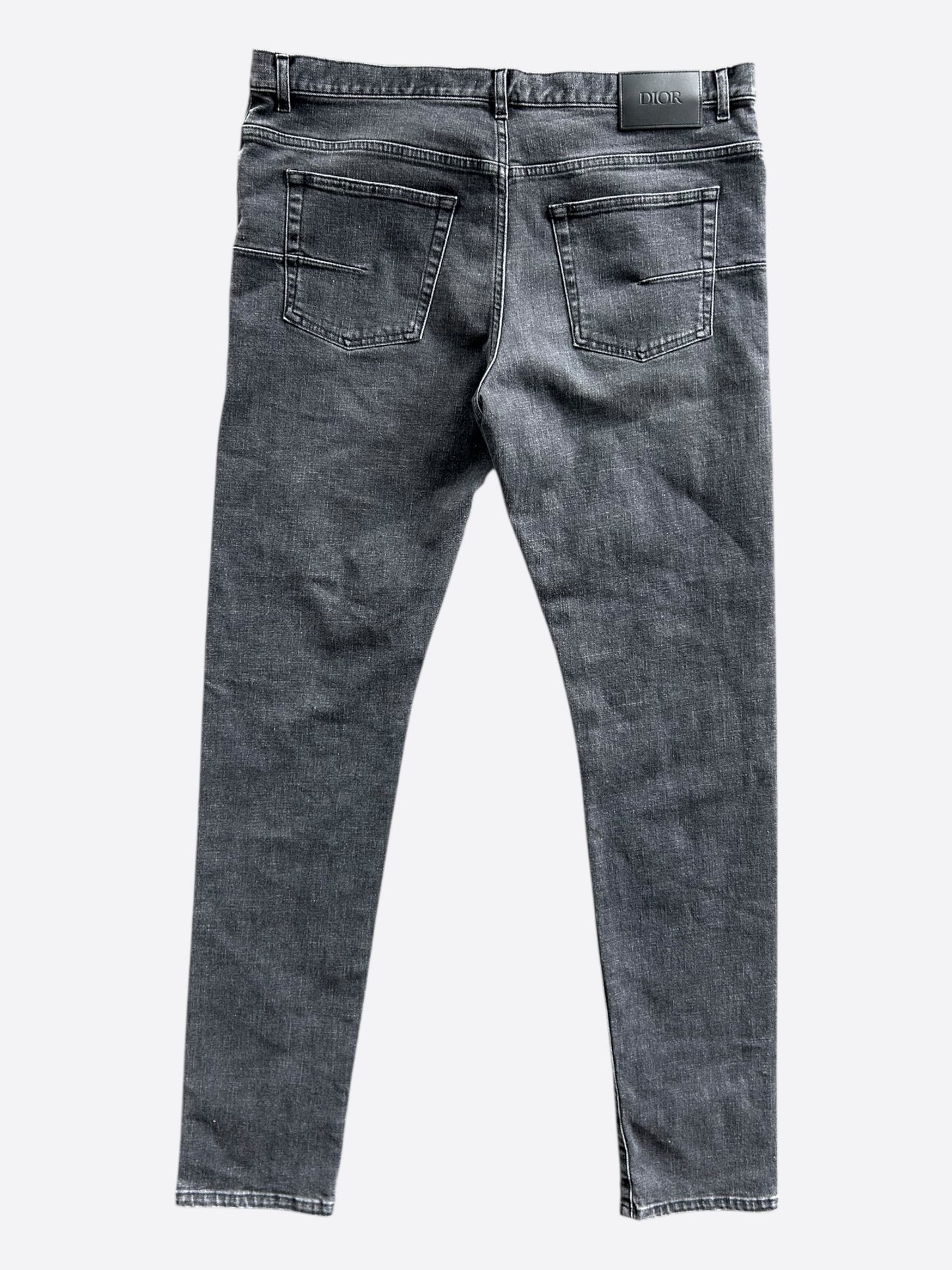 Dior Grey Denim Slim Jeans