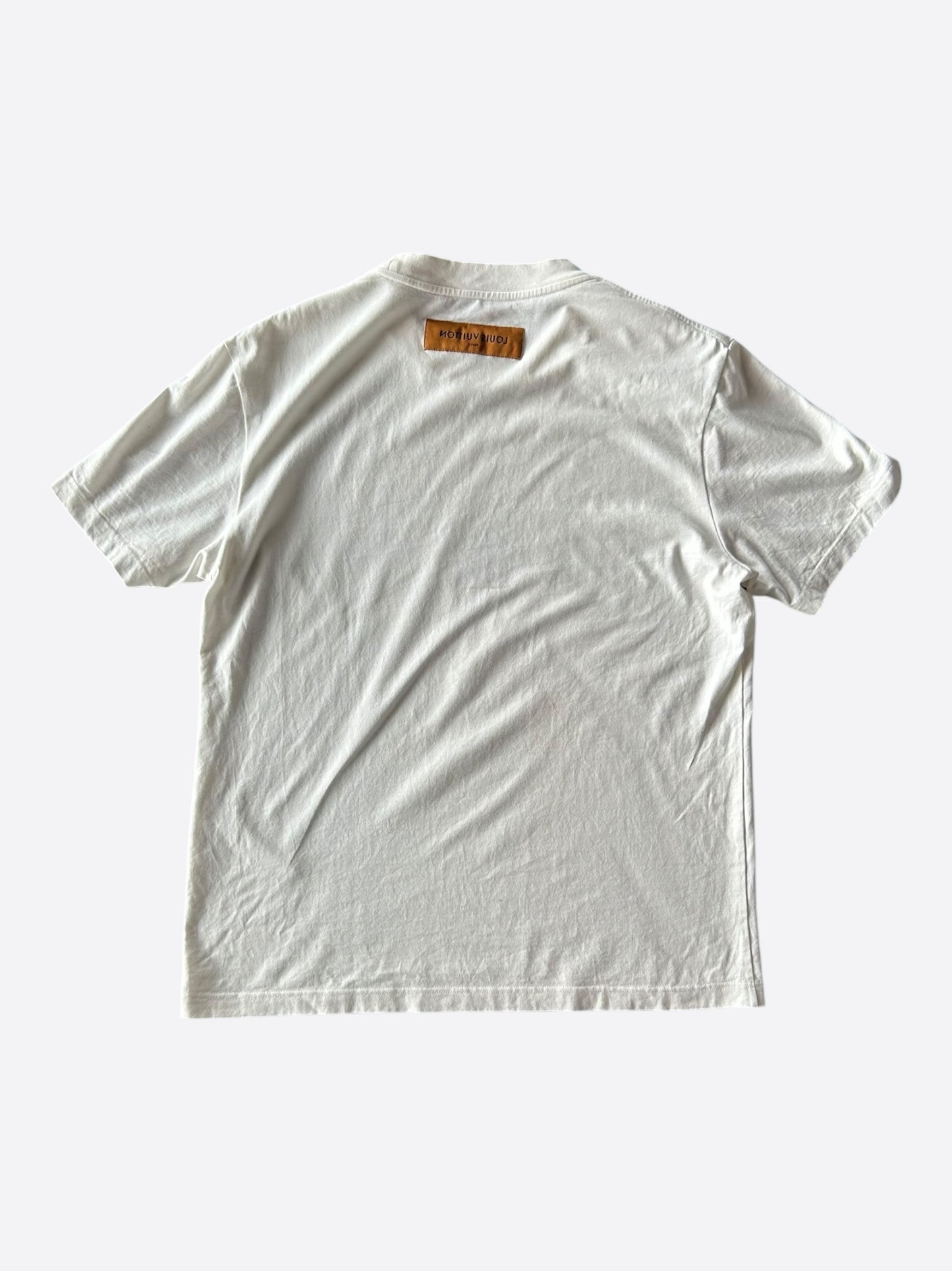 Louis Vuitton White Multicolor Flower Logo T-Shirt