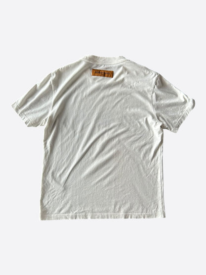 Louis Vuitton White Multicolor Flower Logo T-Shirt