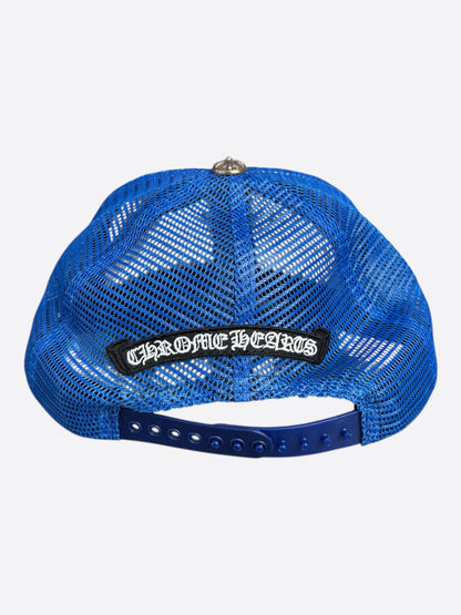 Chrome Hearts Blue & White Multicolor Cross Trucker Hat