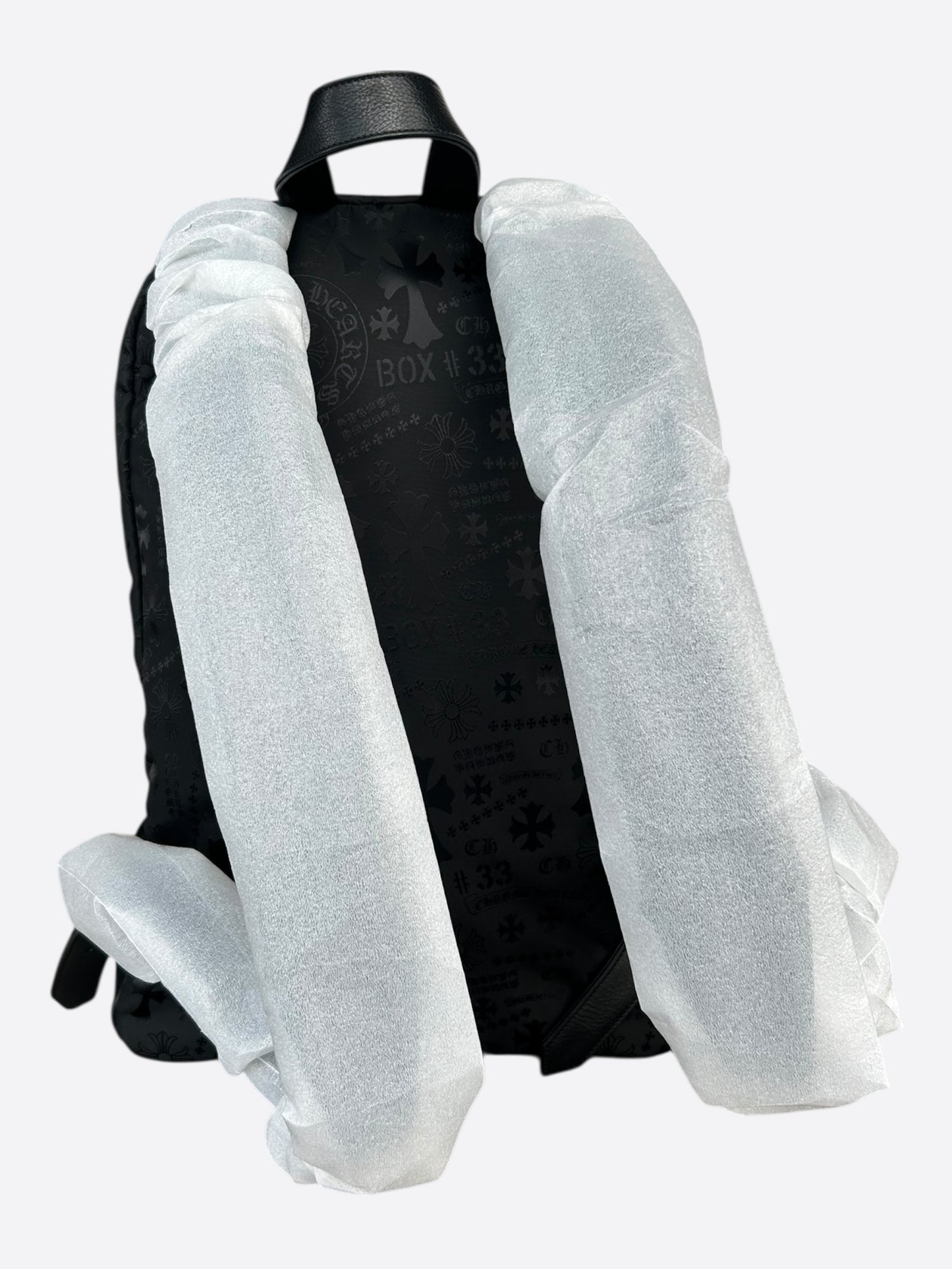 Chrome Hearts Black Stencil 7th Grade Nylon Backpack