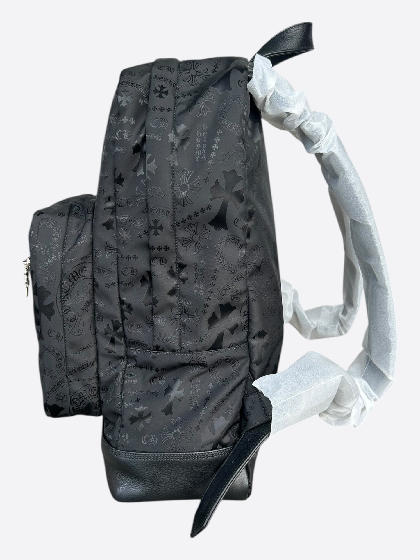 Chrome Hearts Black Stencil 7th Grade Nylon Backpack