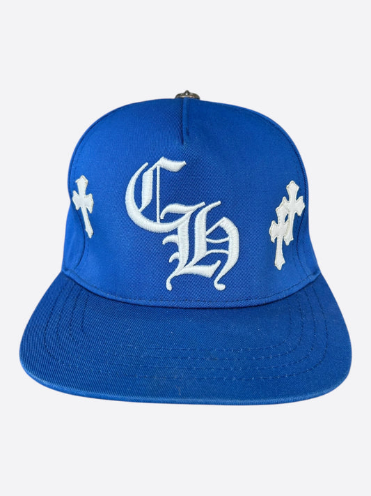 Chrome Hearts Blue & White Cross Patch Hat