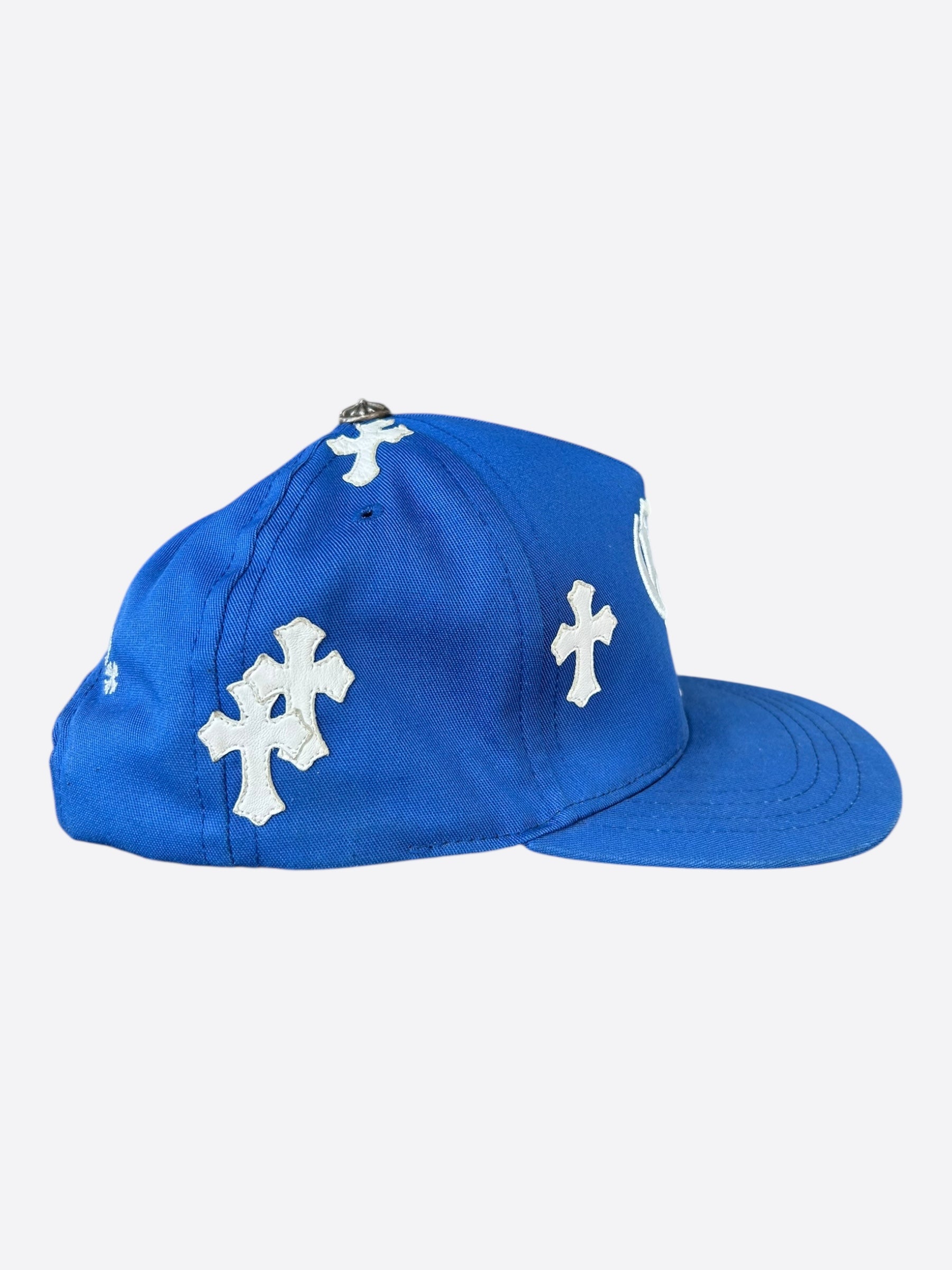 帽子 Chrome white cross cap Chrome Hearts Blue & White Cross Patch Hat – Savonches