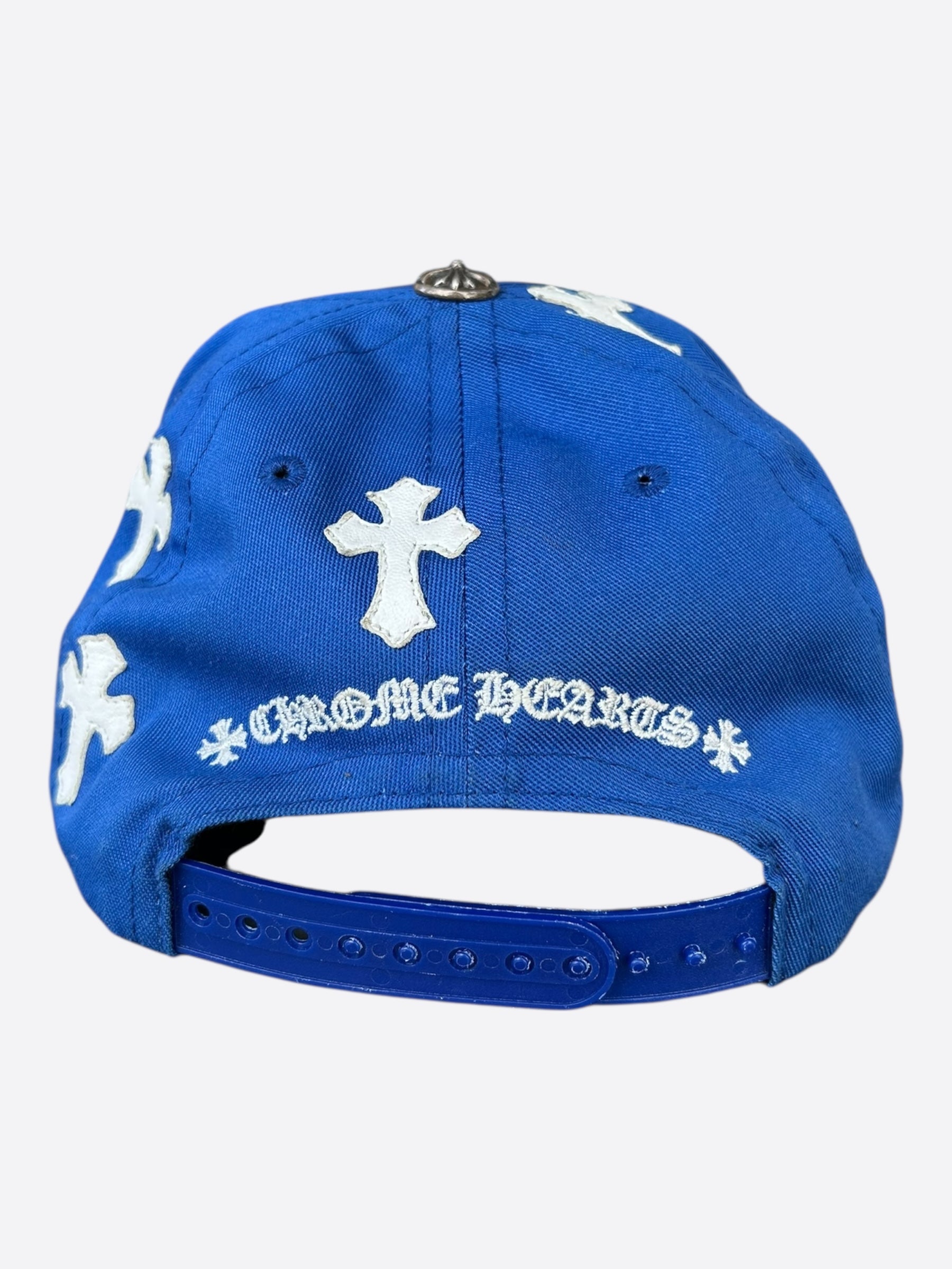 Chrome Hearts Blue & White Cross Patch Hat – Savonches