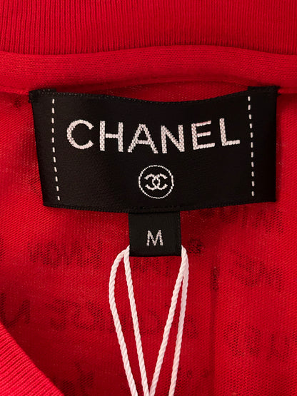 Chanel Pharrell Red & Multicolor Wish List Graphic Longsleeve T-Shirt