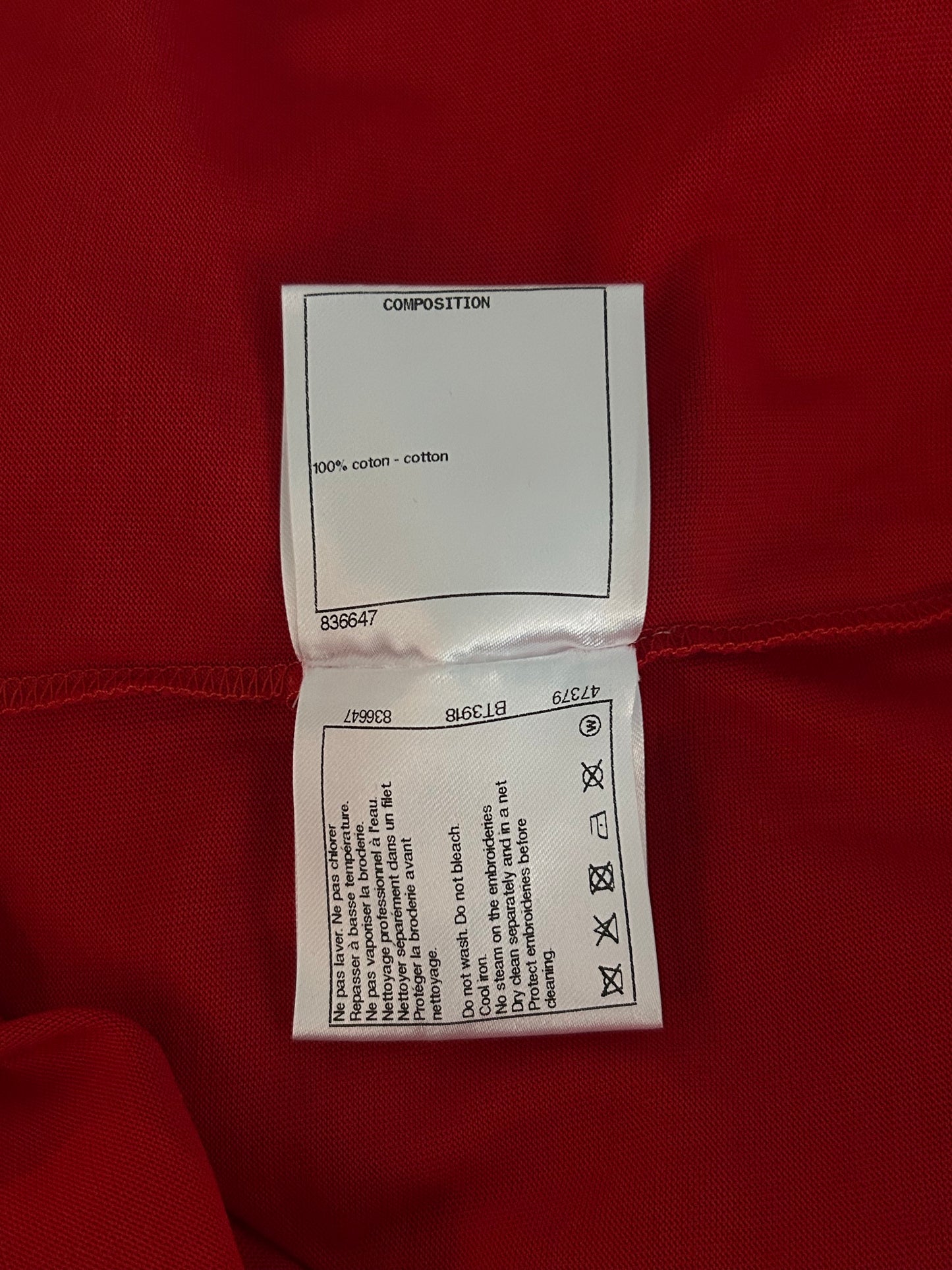 Chanel Pharrell Red & Multicolor Wish List Graphic Longsleeve T-Shirt