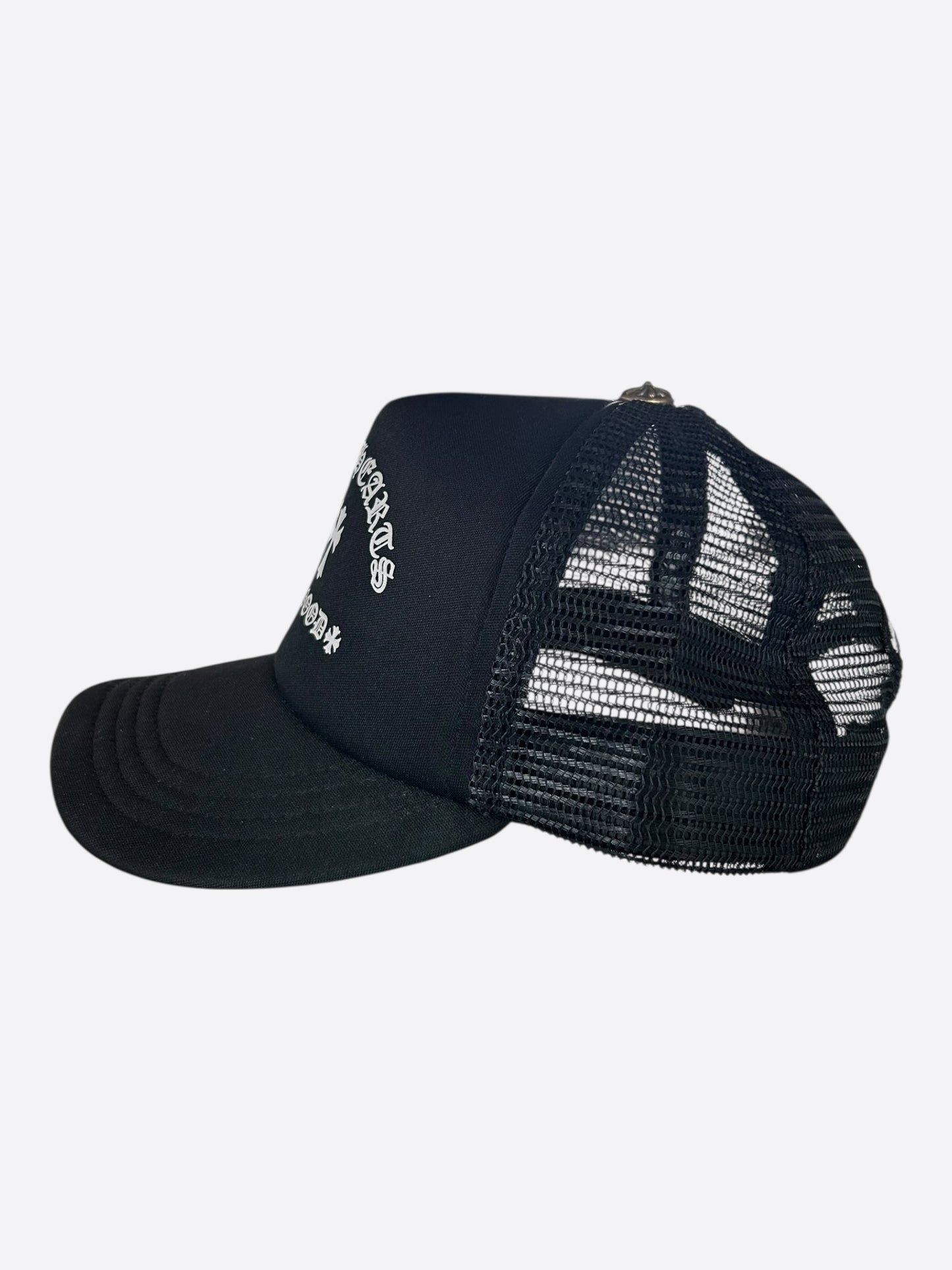 Chrome Hearts Black & White Triple Cross King Taco Hat