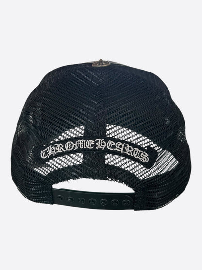 Chrome Hearts Black & White Triple Cross King Taco Hat