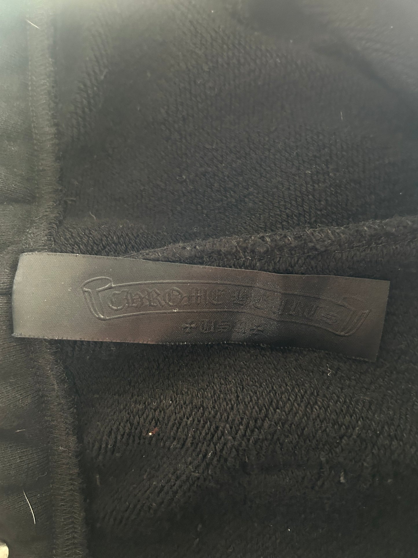 Chrome Hearts Black CH Logo Embroidered Sweatpants