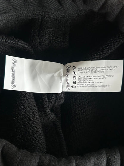 Chrome Hearts Black CH Logo Embroidered Sweatpants