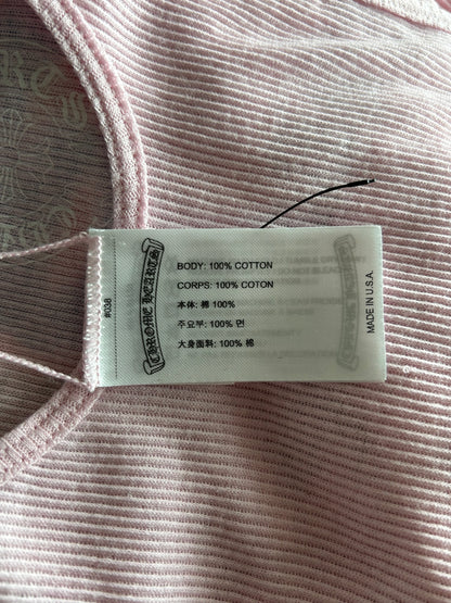 Chrome Hearts Pink & White Deadly Doll Tank Top