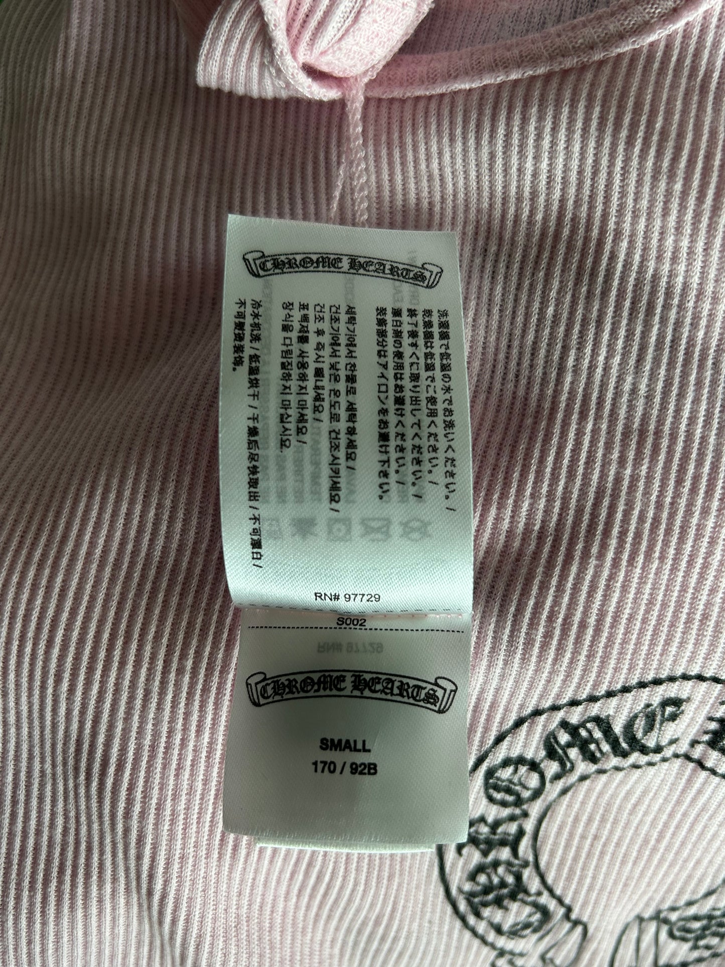 Chrome Hearts Pink & White Deadly Doll Tank Top