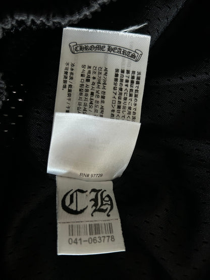 Chrome Hearts Black & White Logo Mesh Shorts