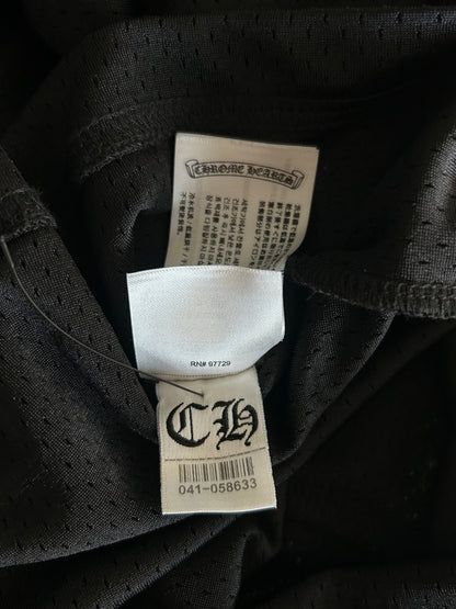 Chrome Hearts Black & White Logo Mesh Jersey