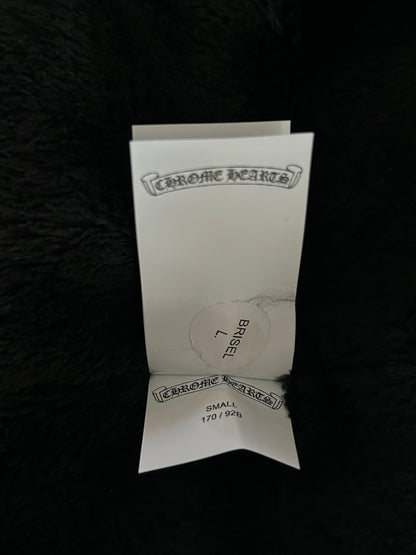 Chrome Hearts Black & White Striped Triple Cross Racing Jacket