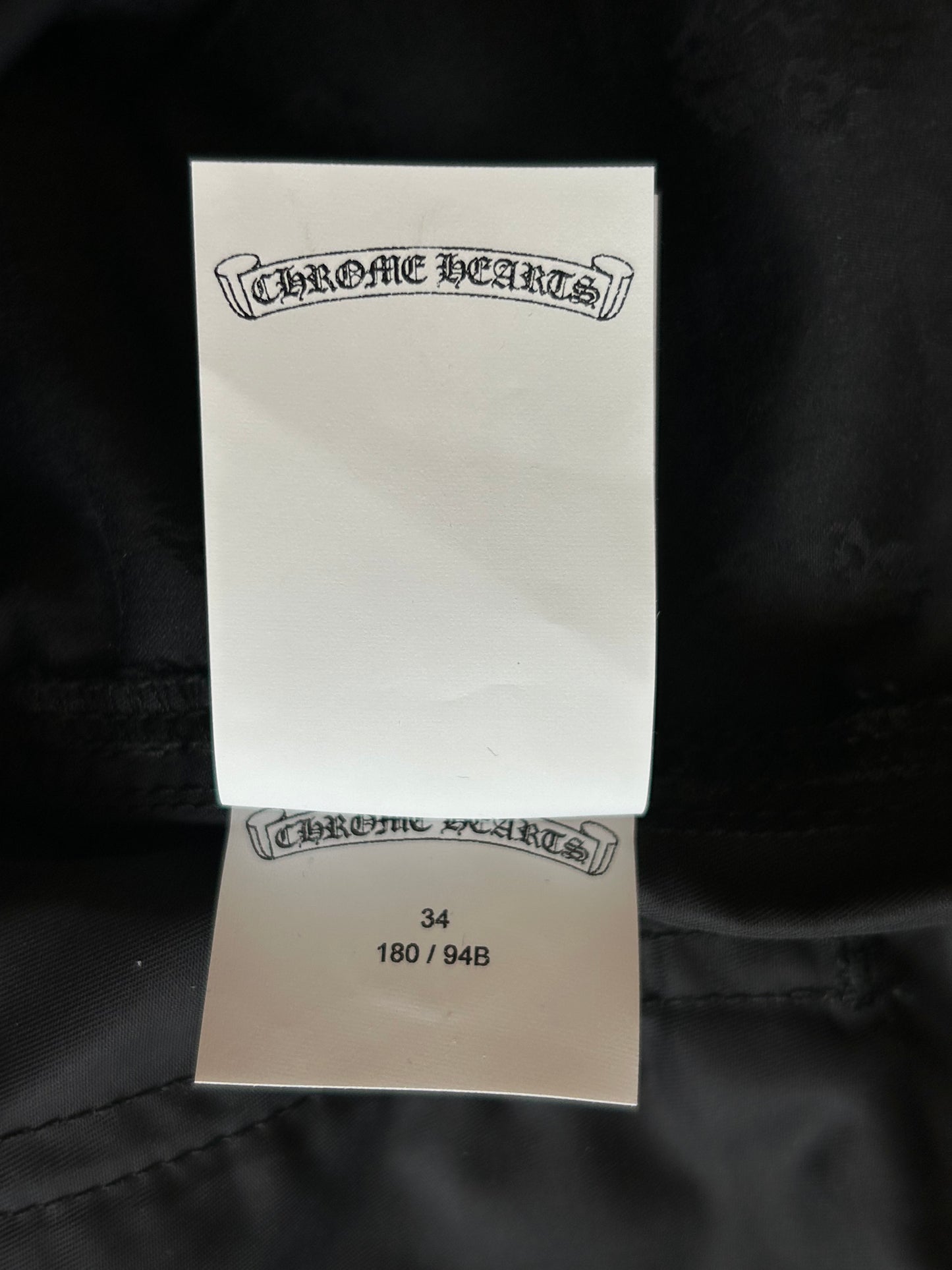 Chrome Hearts Black Nylon & Leather Carpenter Pants