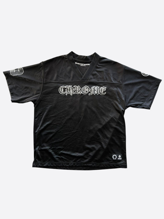 Chrome Hearts Black & White Logo Mesh Jersey