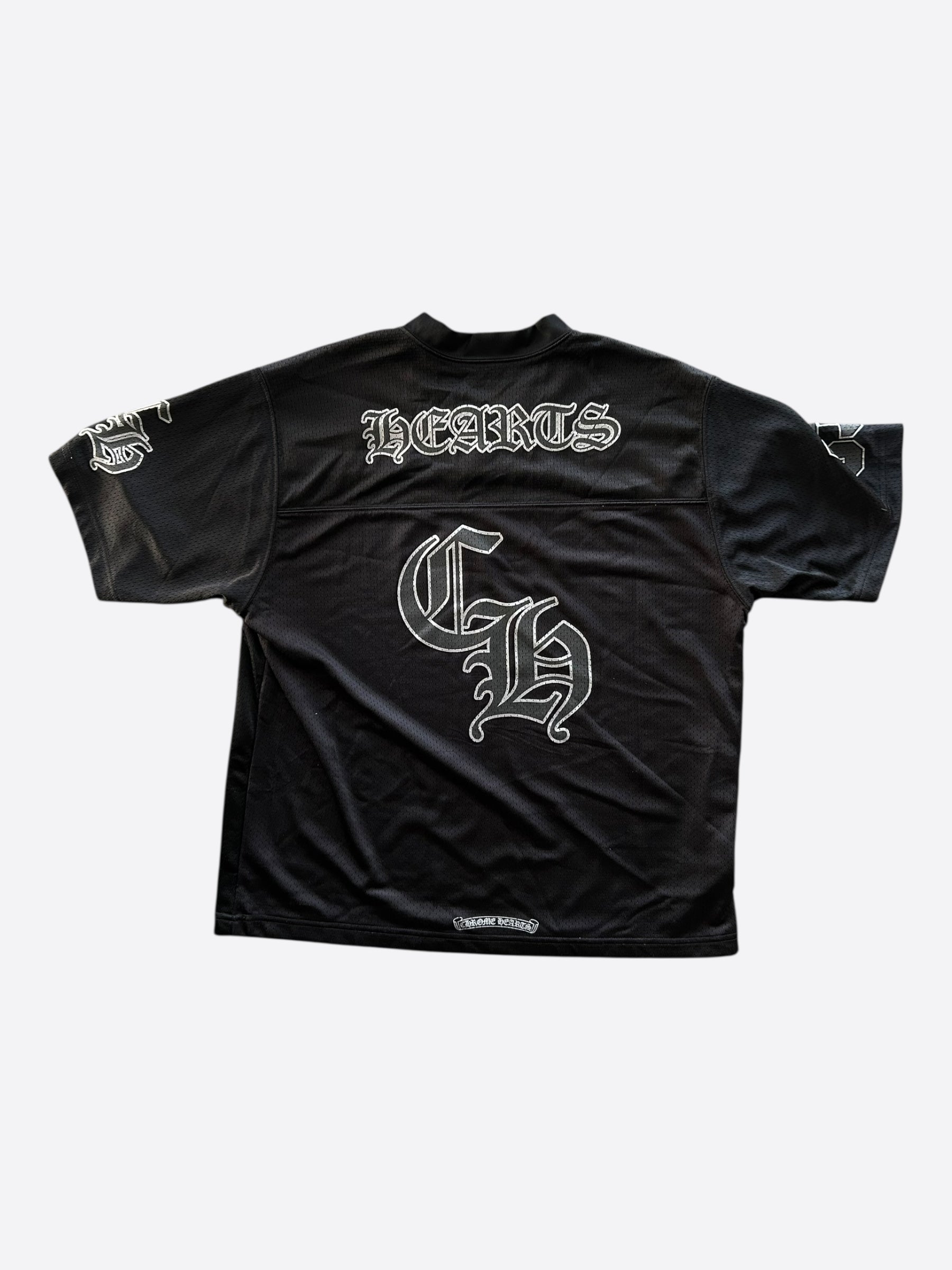 Chrome Hearts Black & White Logo Mesh Jersey – Savonches