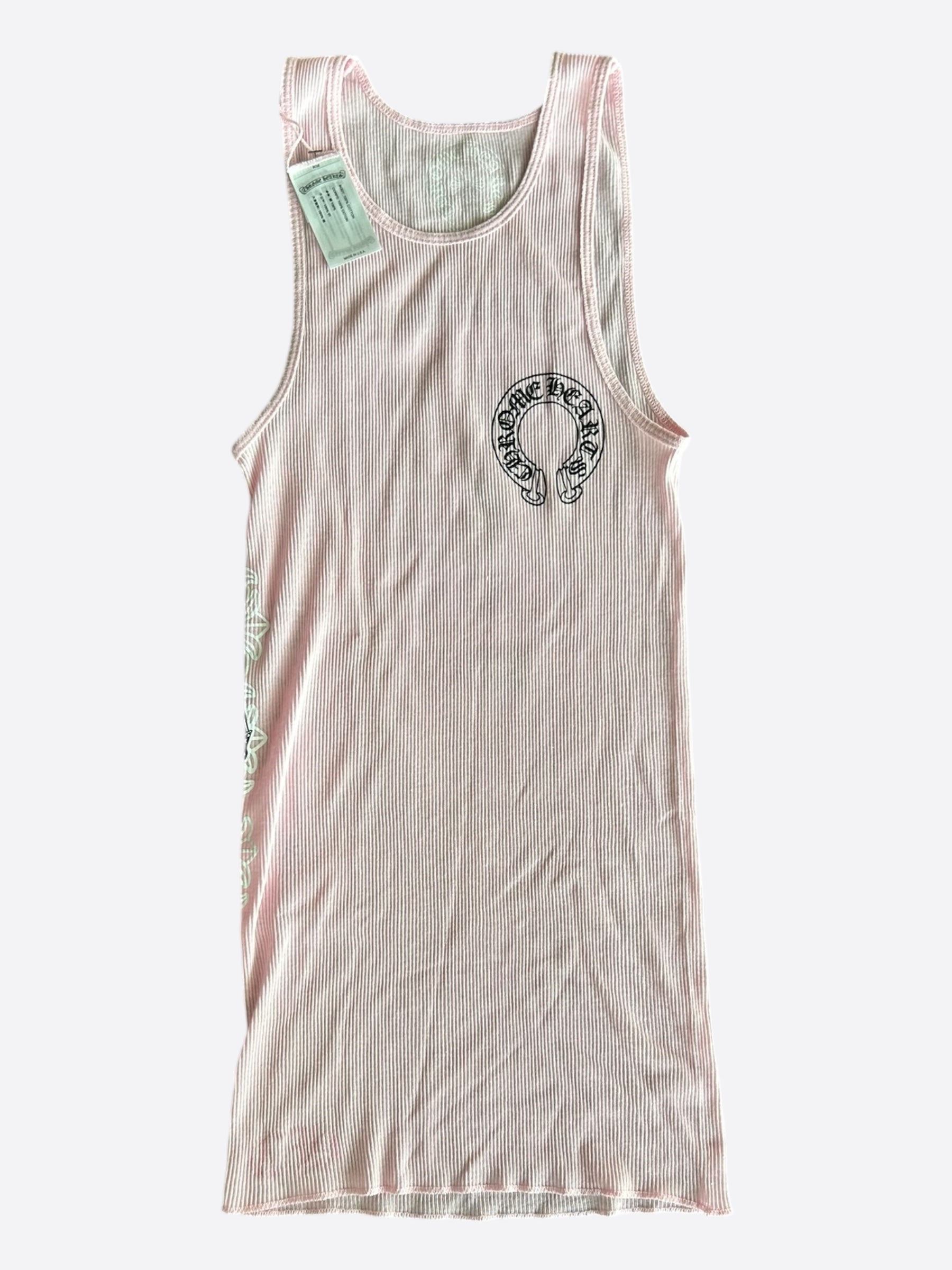 Chrome Hearts Pink & White Deadly Doll Tank Top – Savonches