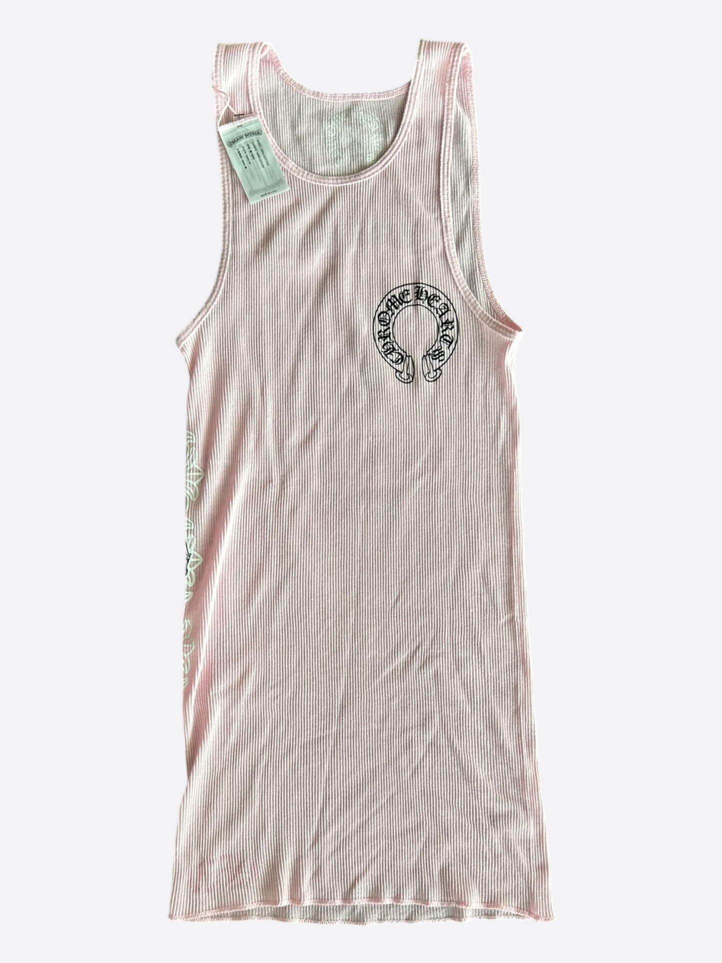 Chrome Hearts Pink & White Deadly Doll Tank Top