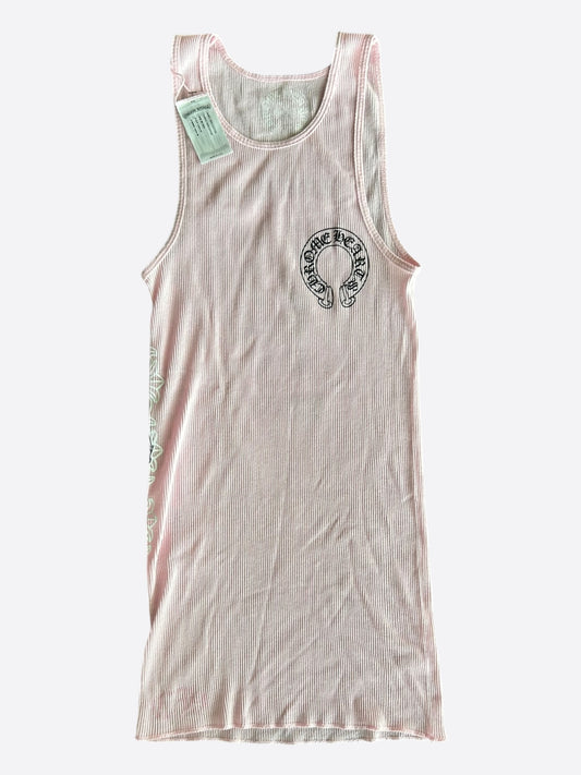 Chrome Hearts Pink & White Deadly Doll Tank Top