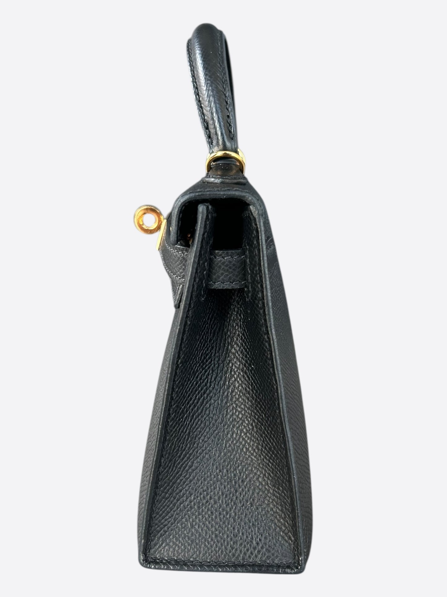 Hermes Black Epsom & Gold Hardware Mini Kelly 20