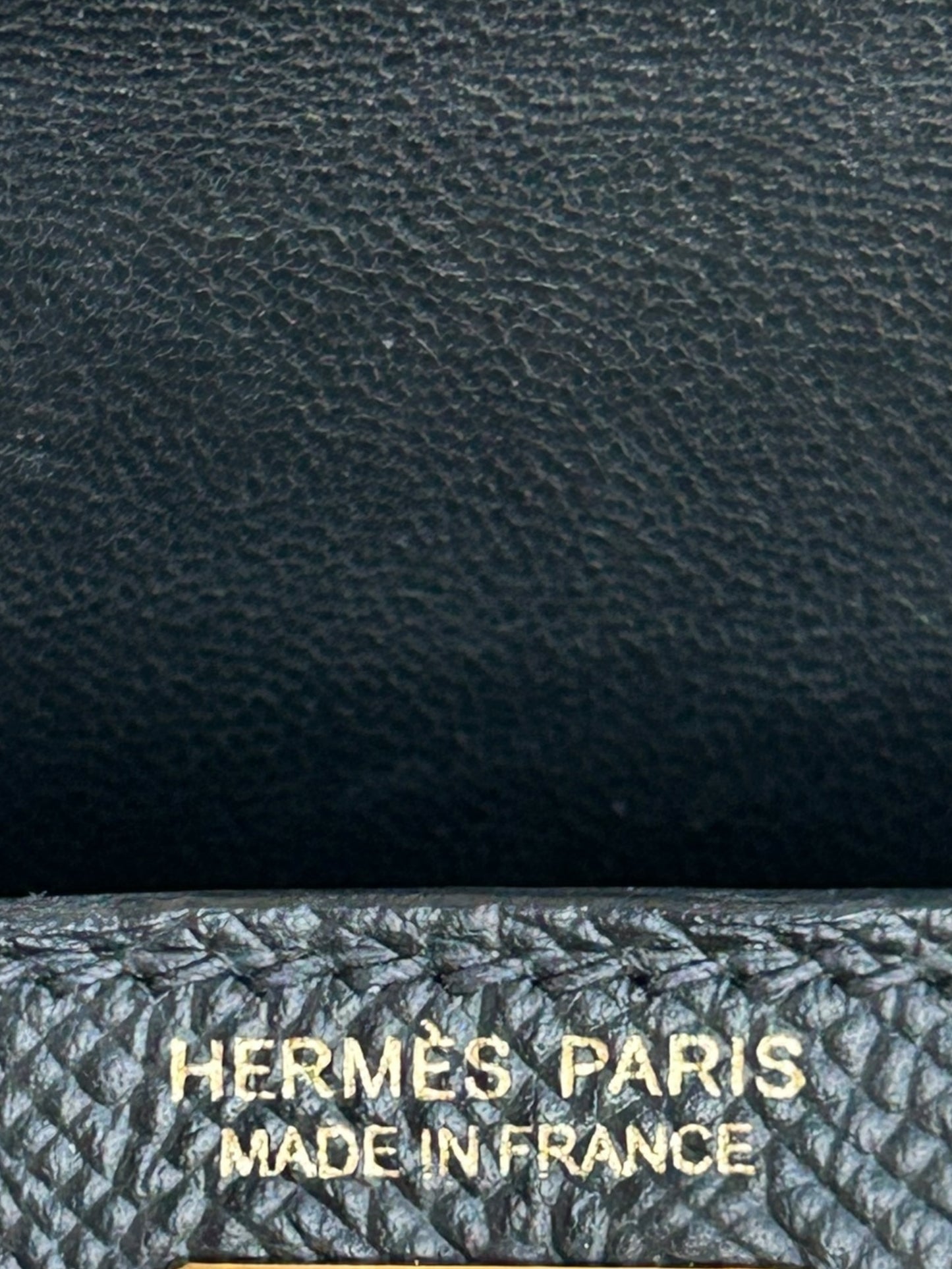 Hermes Black Epsom & Gold Hardware Mini Kelly 20