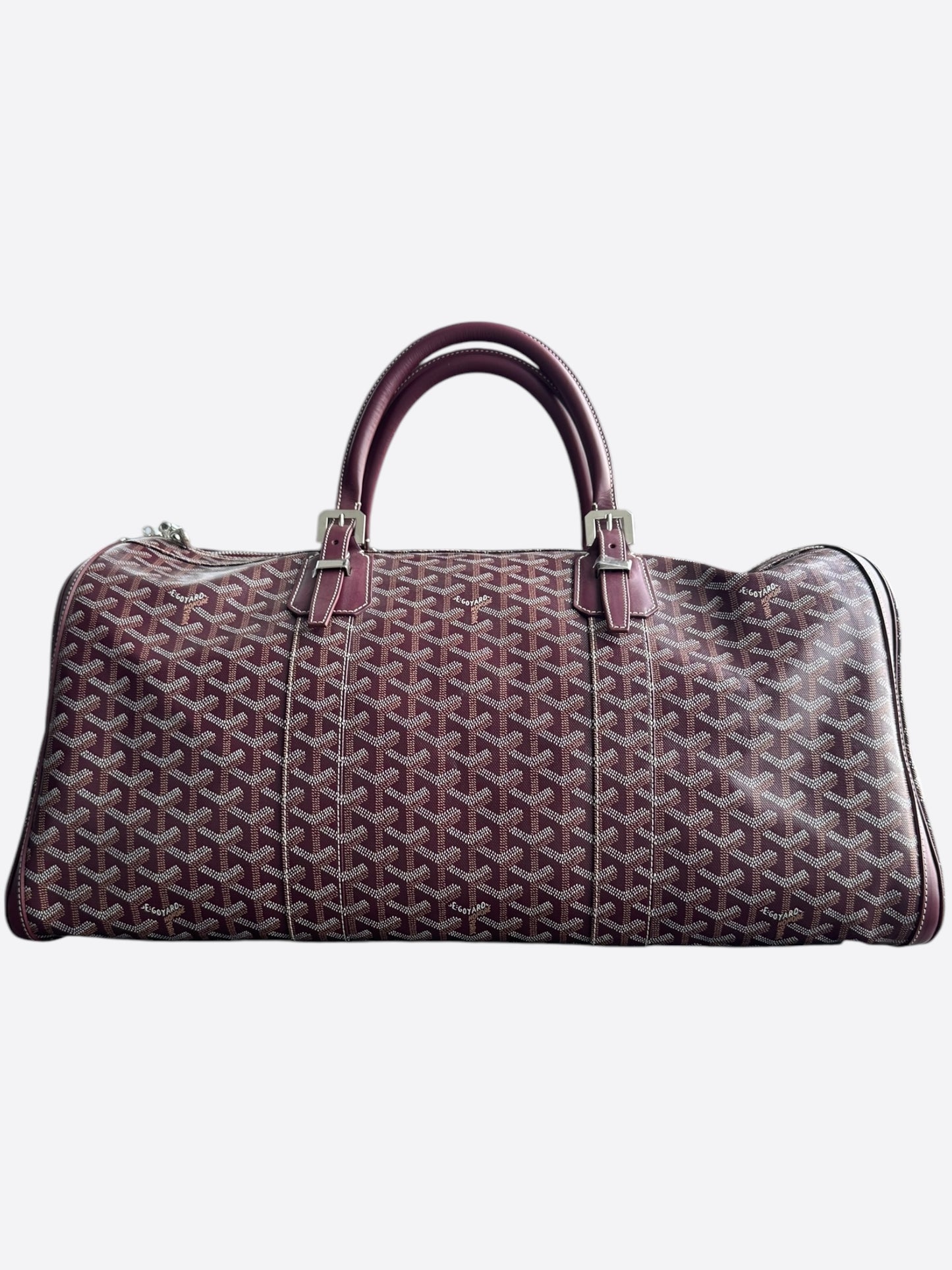 Goyard Burgundy Boston 50 Duffel Bag