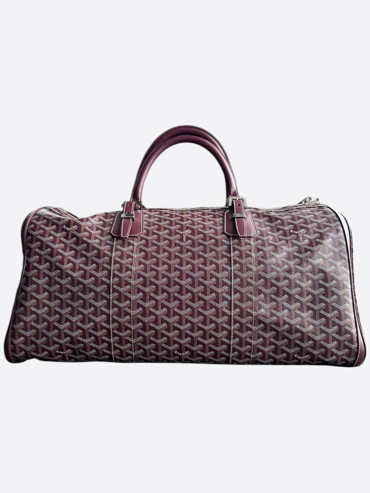 Goyard Burgundy Boston 50 Duffel Bag