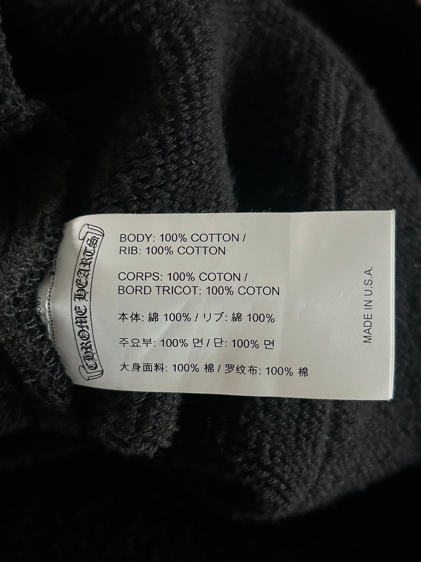 Chrome Hearts Black CH Logo Embroidered Sweatpants