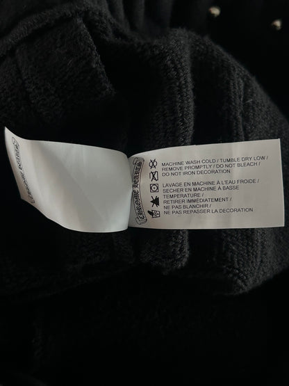 Chrome Hearts Black CH Logo Embroidered Sweatpants