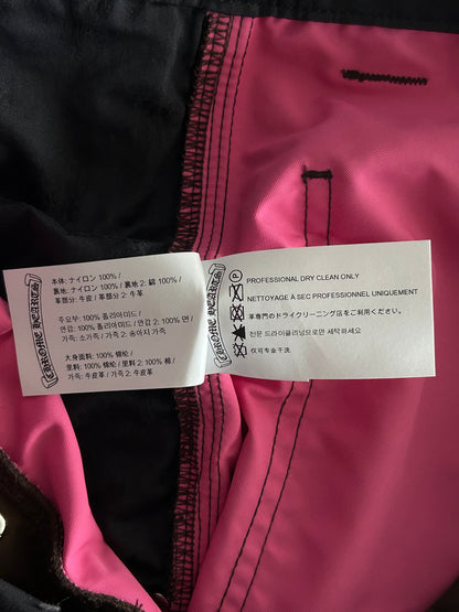 Chrome Hearts Brown Nylon & Leather Carpenter Shorts