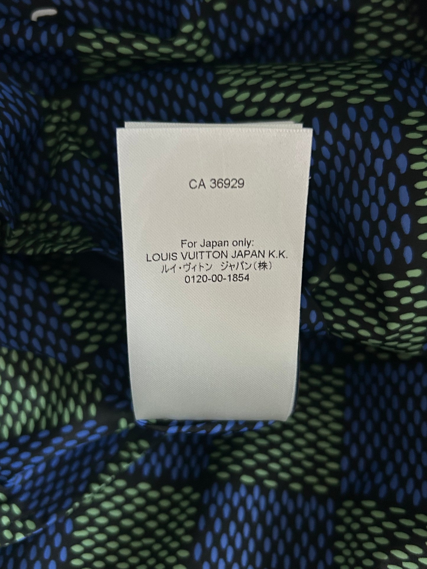 Louis Vuitton Blue, Green Damier & Brown Monogram Reversible Windbreaker