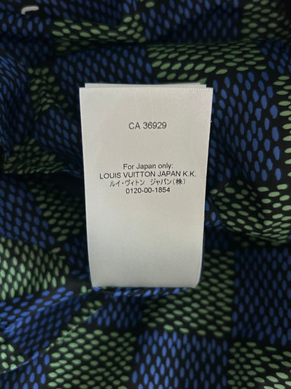 Louis Vuitton Blue, Green Damier & Brown Monogram Reversible Windbreaker