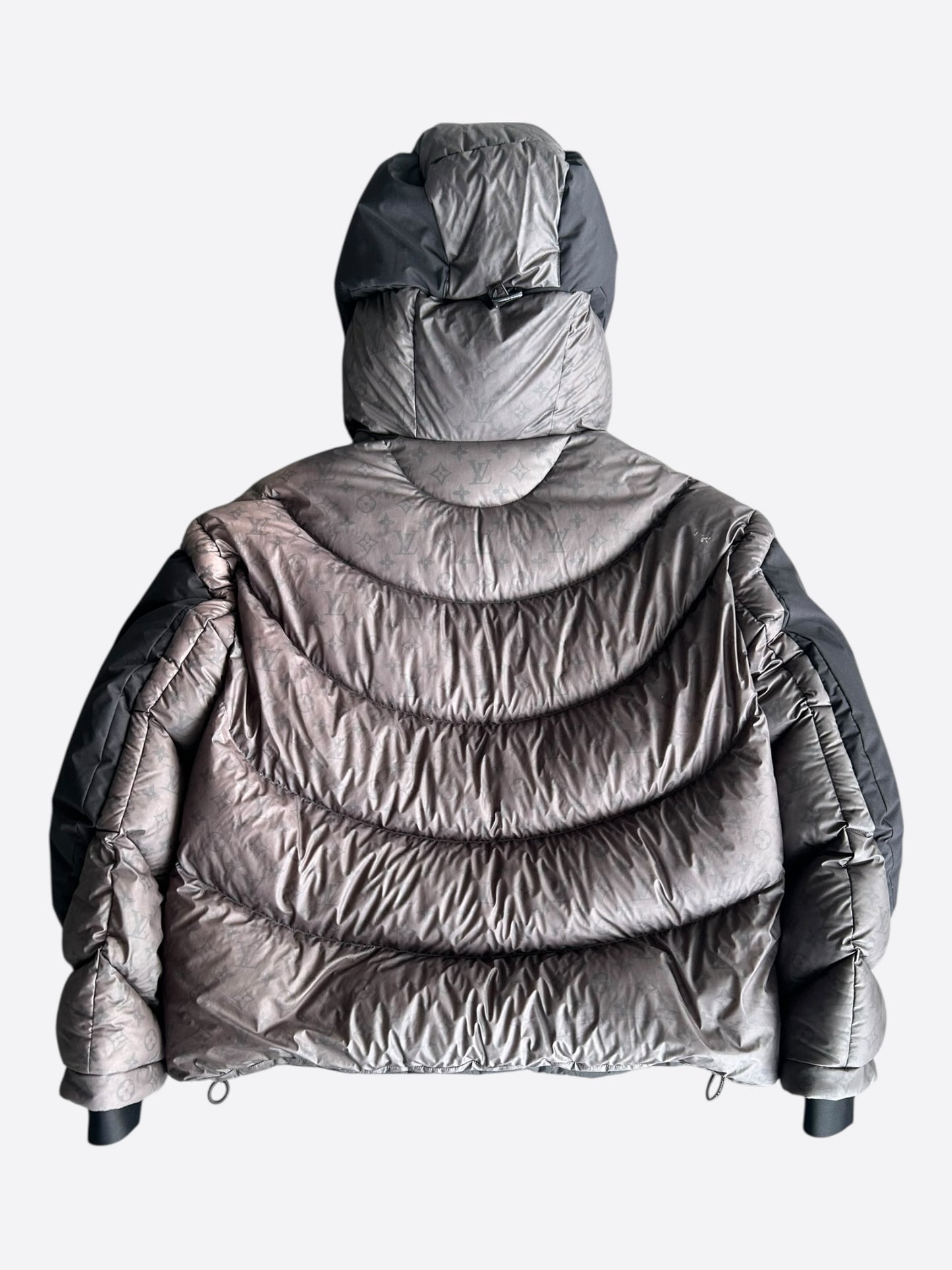 Louis Vuitton Black & Grey 2054 Monogram Heat Reflective Puffer Jacket