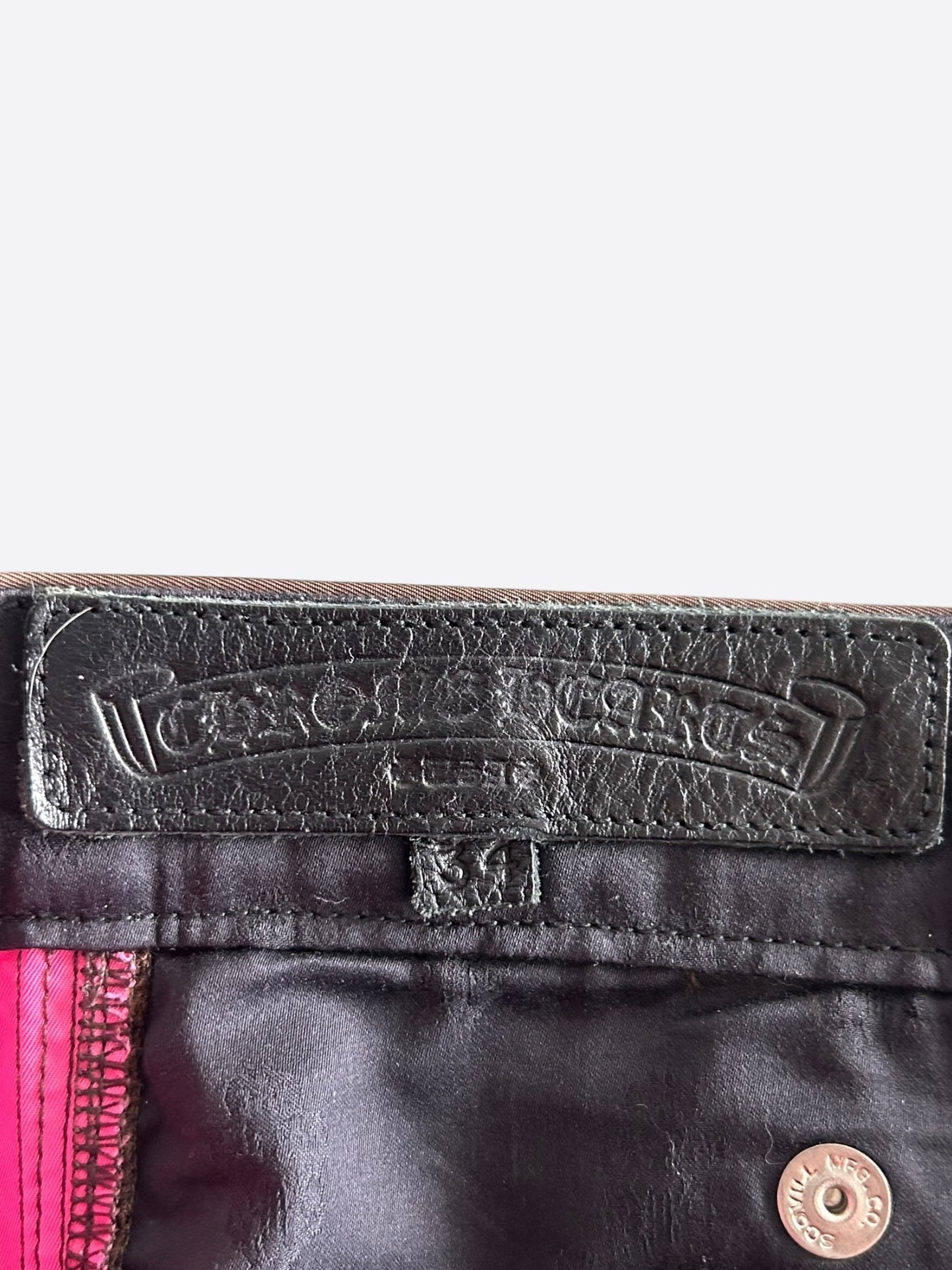 Chrome Hearts Brown Nylon & Leather Carpenter Shorts