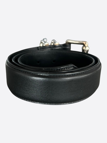 Chrome Hearts Black & Silver Roller Belt