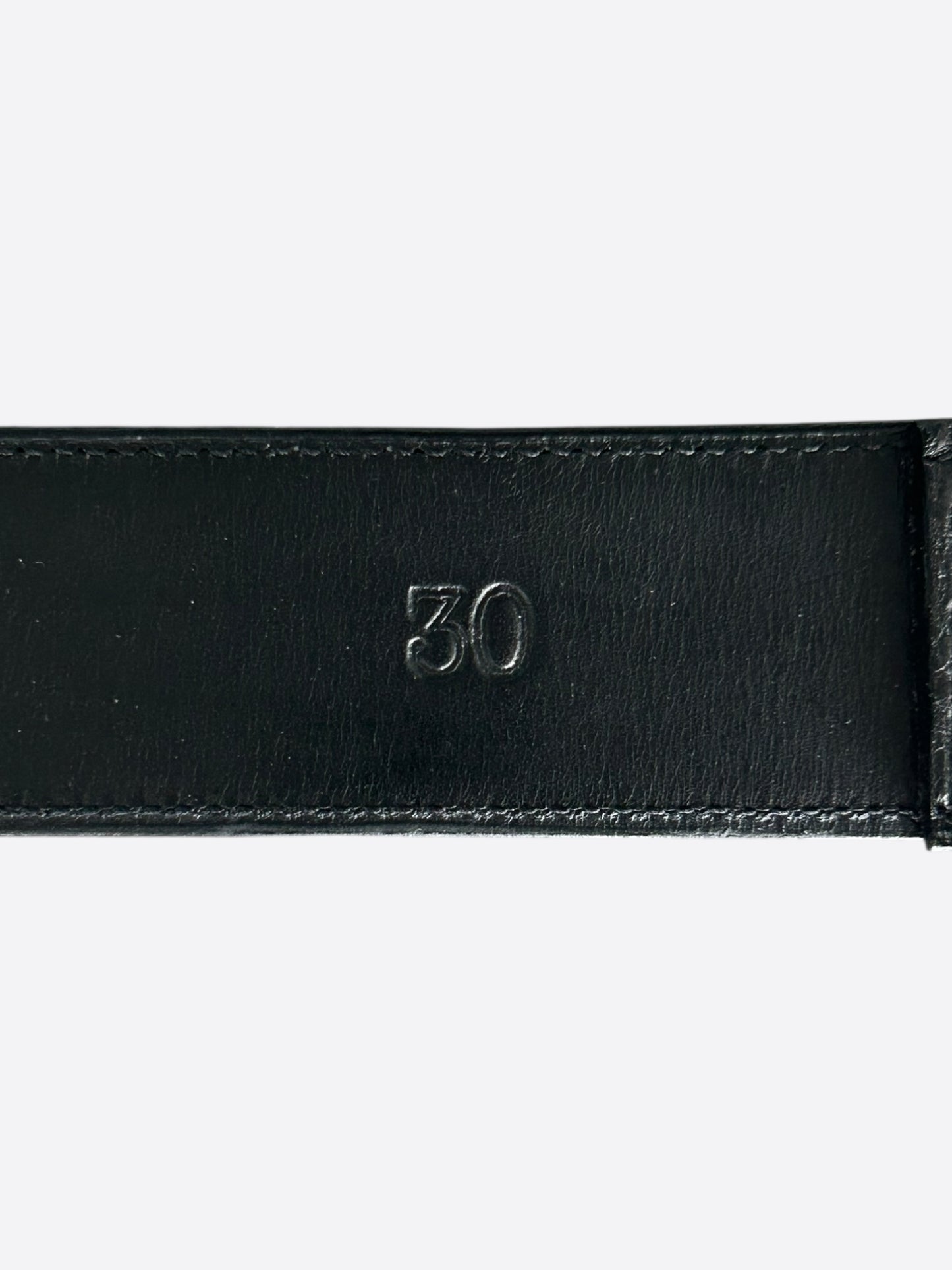 Chrome Hearts Black & Silver Roller Belt