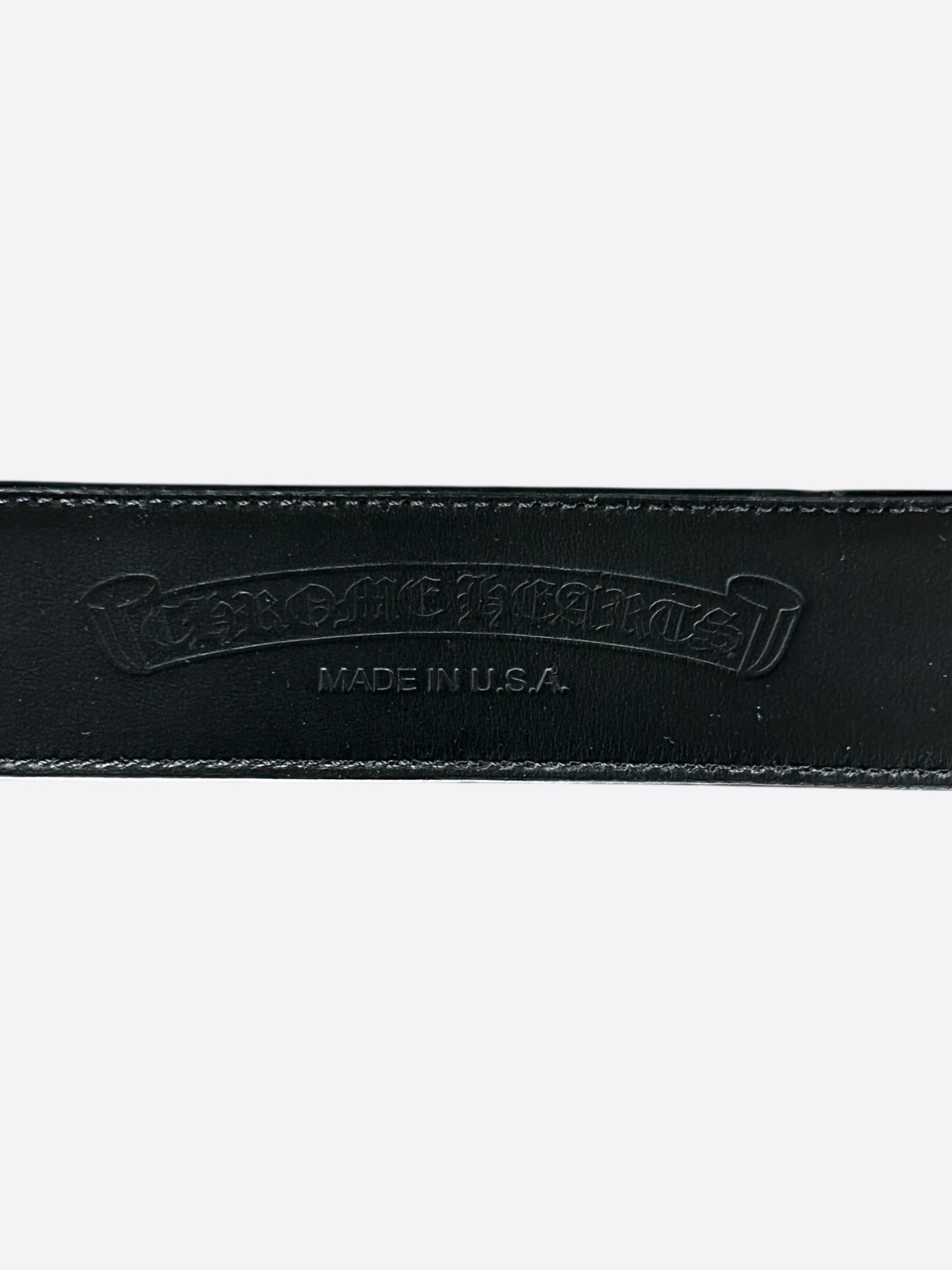Chrome Hearts Black & Silver Roller Belt