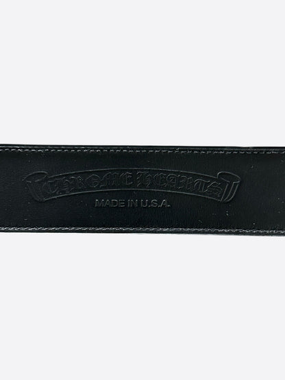 Chrome Hearts Black & Silver Roller Belt